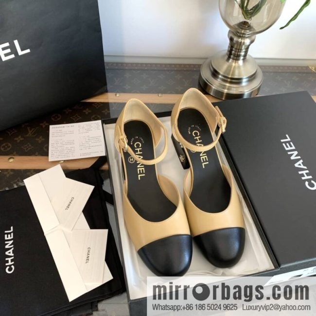 Chanel Xiaoxiang Color matching hollow Mary Jane shoes - Image 3