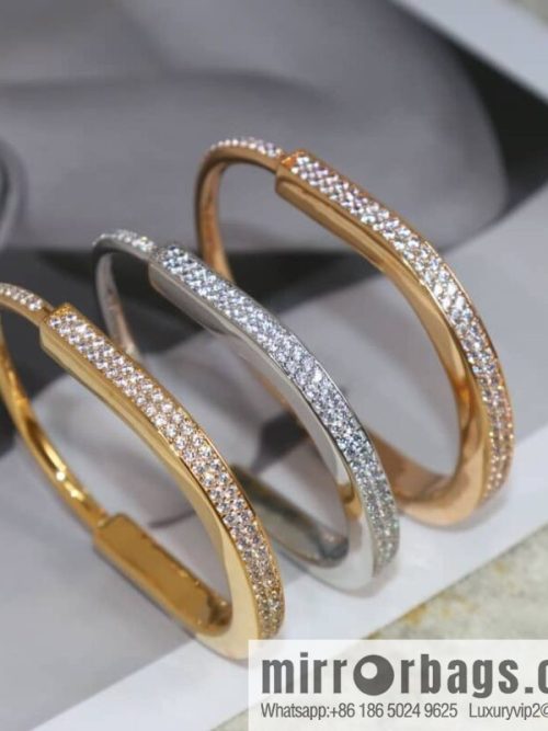Tiffany Lock Full Drill, Half Drill, Spaced Drill, Glossy Lock Bracelet Bracelet