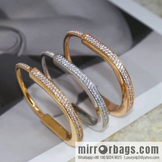 Tiffany Lock Full Drill, Half Drill, Spaced Drill, Glossy Lock Bracelet Bracelet