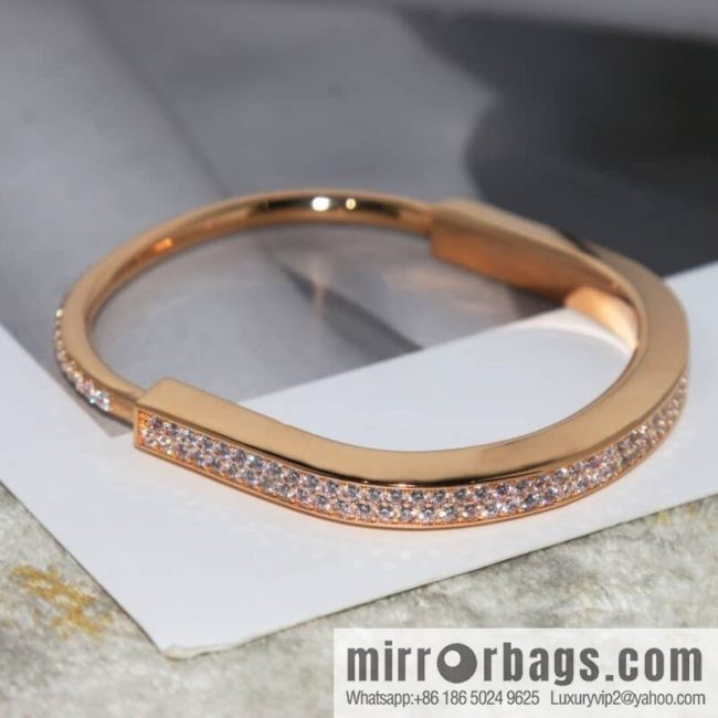 Tiffany Lock Full Drill, Half Drill, Spaced Drill, Glossy Lock Bracelet Bracelet - Image 4