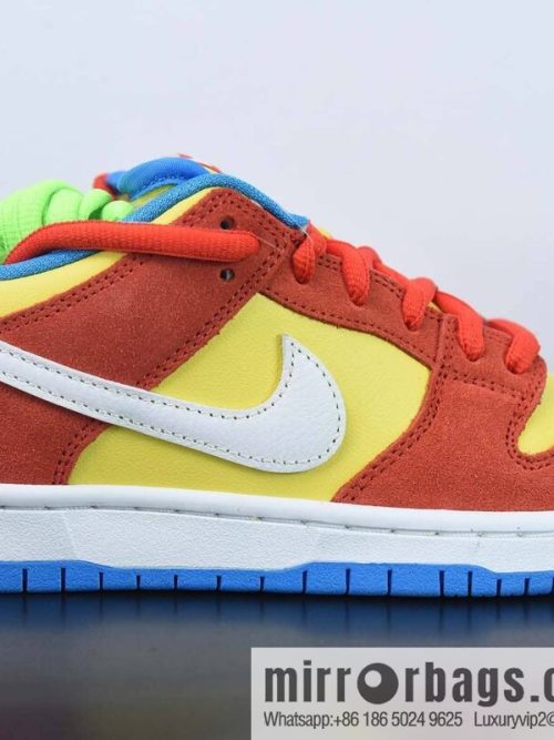 Nike SB Dunk Low \"Bart Simpson\" Slam Dunk Series Low Top Casual Sports Skateboard Shoes \"Simpson Yellow Orange Blue\" Item Number: BQ6817-602