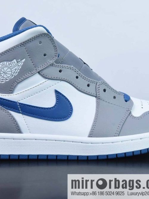 Air Jordan 1 Mid \"True Blue\" AJ1 Joe 1 True Blue, medium top basketball shoes, item number: DQ8426-014