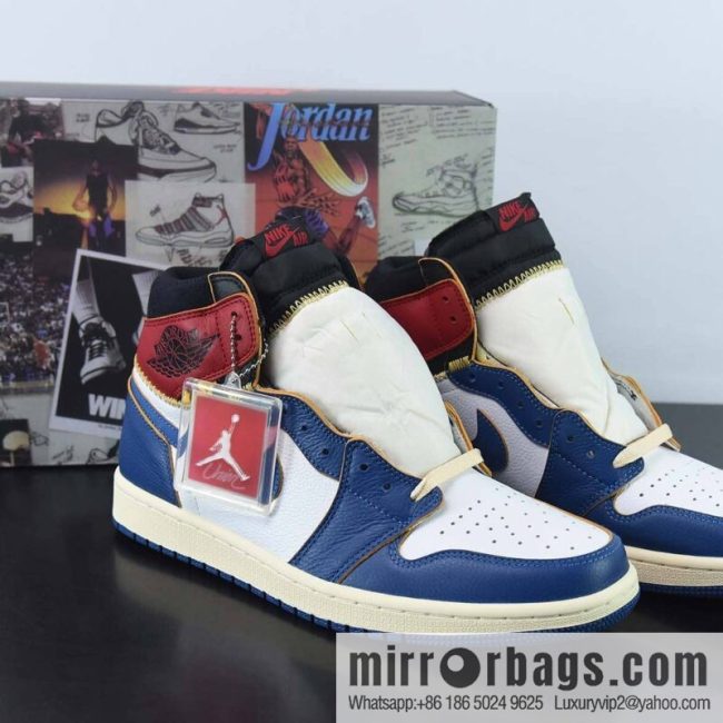 Air Jordan 1 Retro High Og Nrg joint blue patchwork high-top shoes, item number BV1300-146