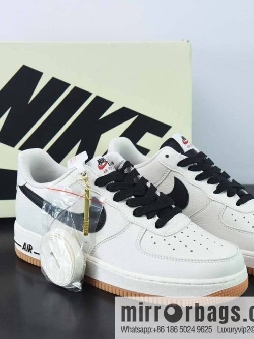 Nk Air Force 1 \'07 Low Cream Black, Air Force One Low Top Casual Board Shoes, Item Number: ML2022-116
