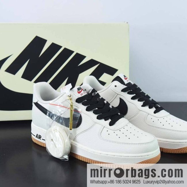 Nk Air Force 1 \'07 Low Cream Black, Air Force One Low Top Casual Board Shoes, Item Number: ML2022-116