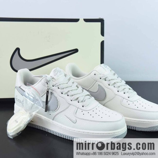 Nike Air Force 1 Low \'07 \"Keep Fresh\" Gray Silver Small Hook Low Help Air Force No. 1 Casual Board Shoes Item Number: BM1996-033