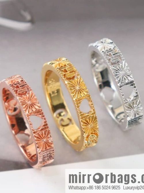 New gucci Gucci lcon series double G ring