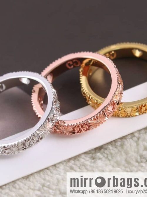 New gucci Gucci lcon series double G ring