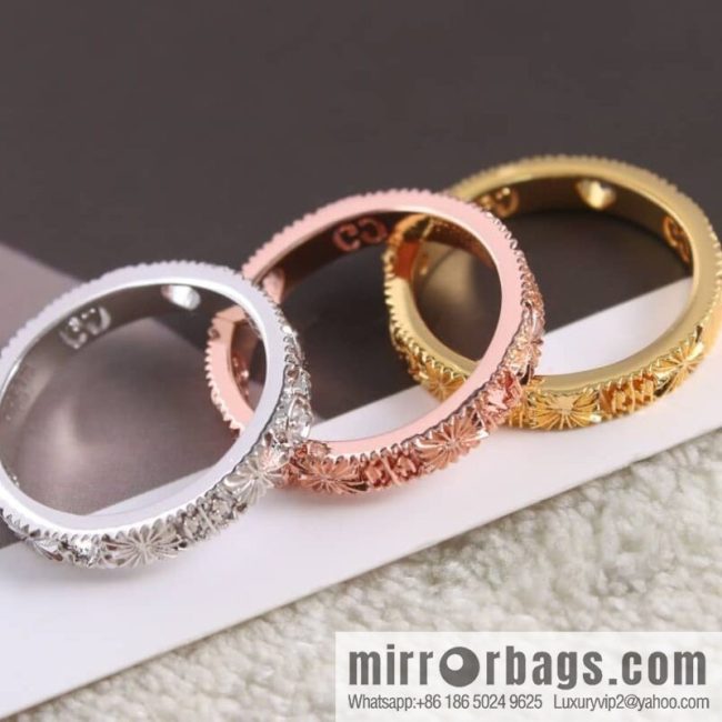 New gucci Gucci lcon series double G ring