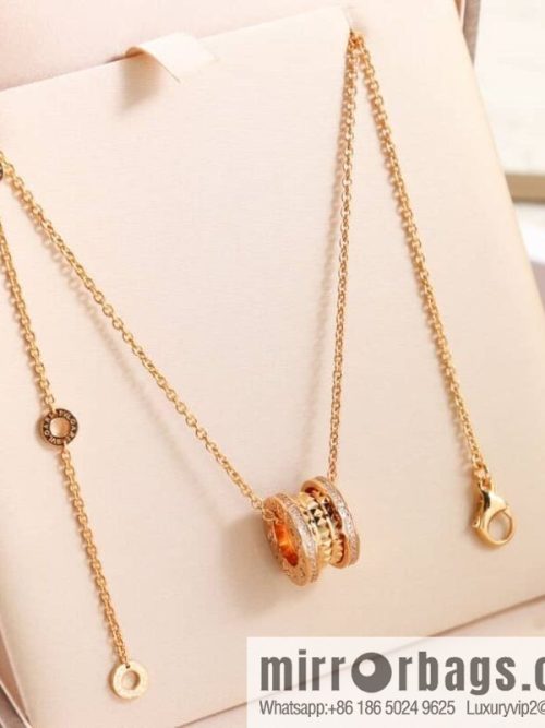 BVLGARI Bulgari double row diamond spring necklace