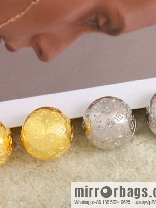 Louis Vuitton Louis Vuitton LV ball monogram stud earrings