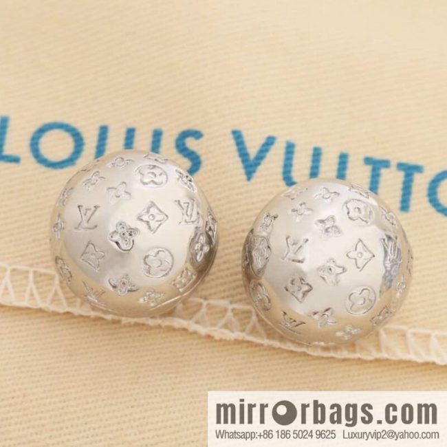 Louis Vuitton Louis Vuitton LV ball monogram stud earrings - Image 2
