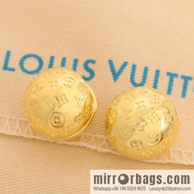 Louis Vuitton Louis Vuitton LV ball monogram stud earrings - Image 3