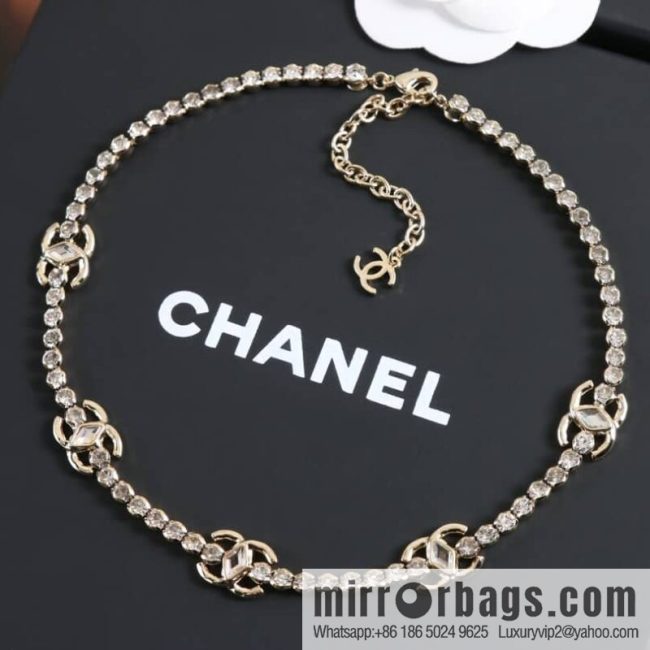 New ☑️ CHANEL Chanel double c diamond necklace
