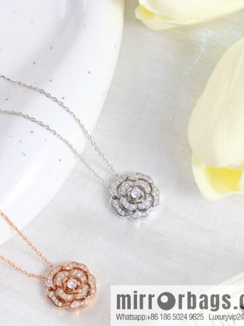 CHANEL Chanel double c camellia necklace