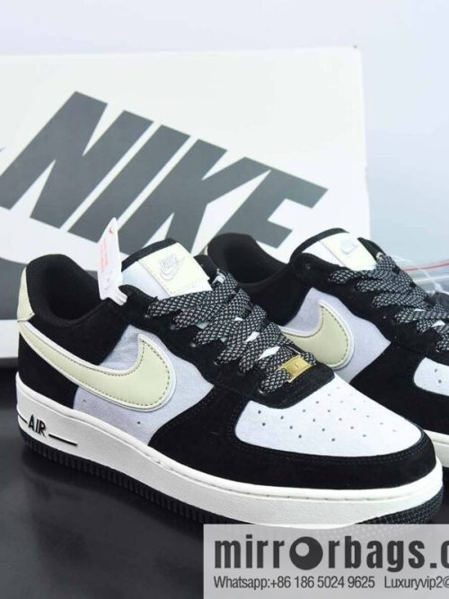 NIke Air Force 1 \'07 Low Air Force One, low top, black and gray suede, cream, item number: DE0023 806