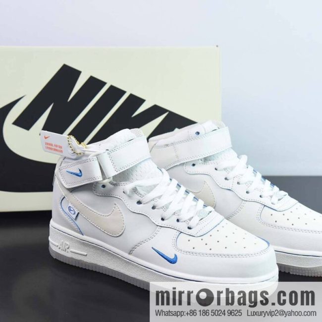 Nk Air Force 1 \'07 MI\'d \"Pearl white\" \"Pearl white\" Air Force One mid-top casual shoes, item number: FB1869-055