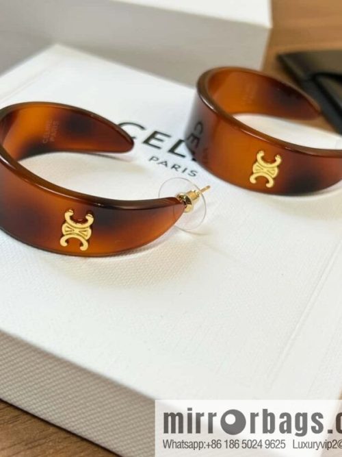 New Celine Arc de Triomphe half-bend earrings