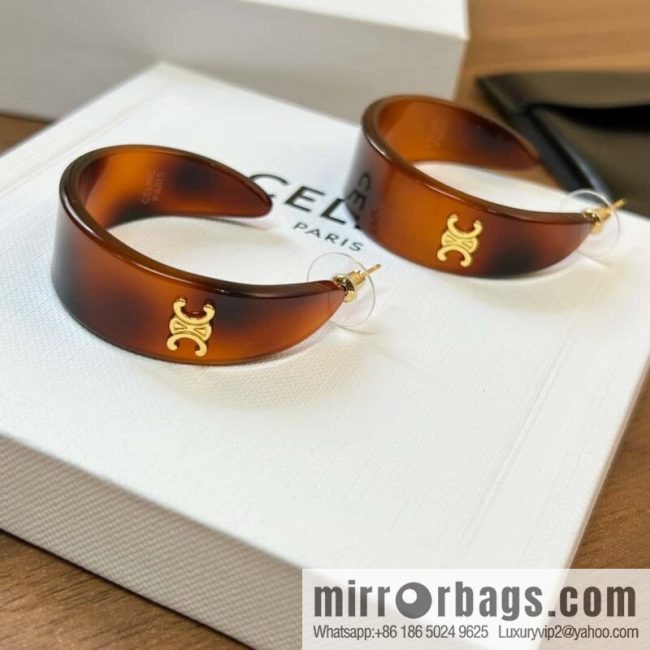 New Celine Arc de Triomphe half-bend earrings