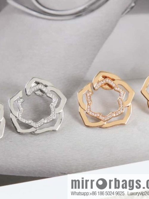 Piaget rose stud earrings