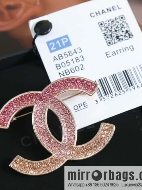 New ☑️ CHANEL Chanel c2 double c full diamond perfume bottle stud earrings