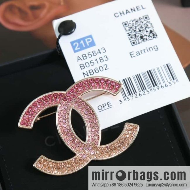 New ☑️ CHANEL Chanel c2 double c full diamond perfume bottle stud earrings