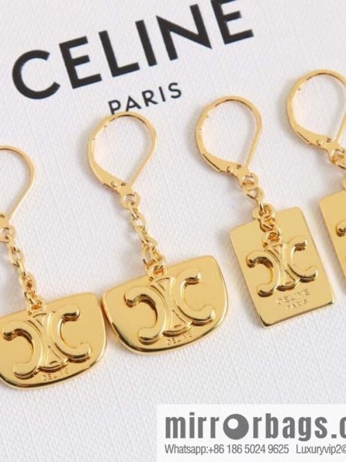 New Celine fringed Arc de Triomphe earrings