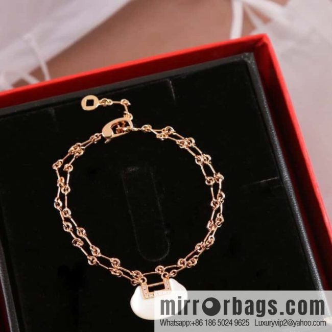 Qeelin, White Fritillary Ruyi Lock Safety Lock bracelet necklace - Image 3