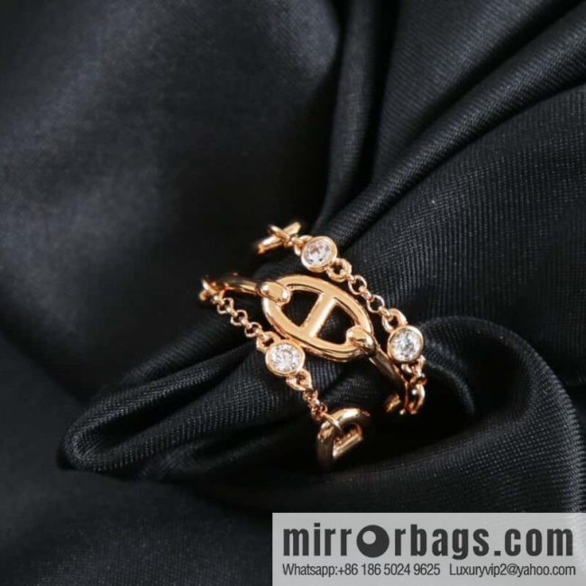 New ☑️ Hermès HERMES chain strap ⛓ pig nose ring - Image 2