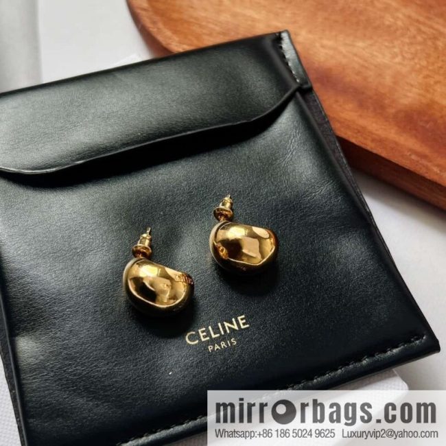 New ☑️ Celine gold drop stud earrings