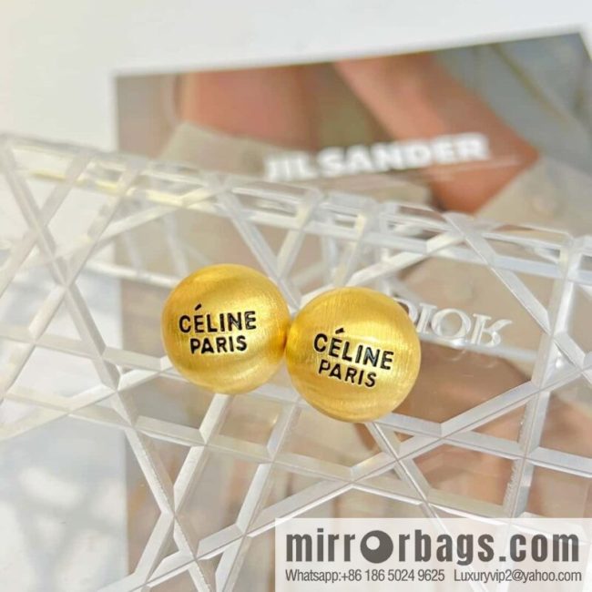 New ☑️ Celine round letter stud earrings - Image 2