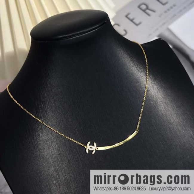 New ☑️ Chanel square double c necklace
