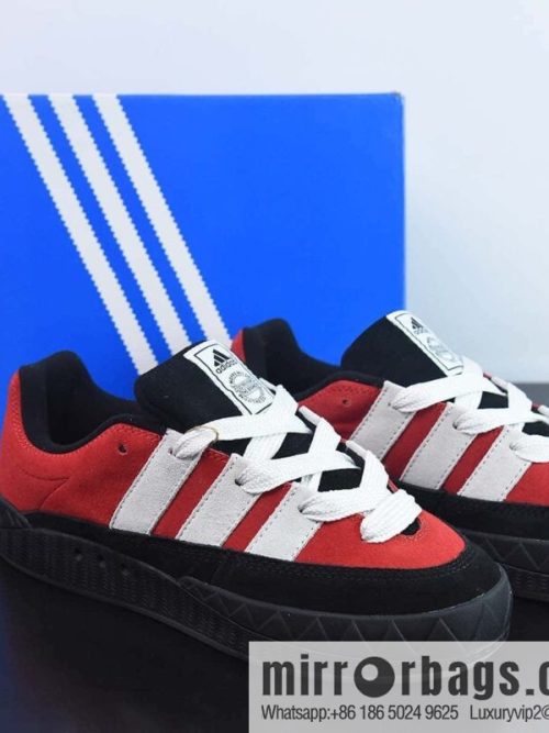 AD Adimatic Low Matic series low-top, black and red Vintage shark bread shoes sports and leisure skateboard shoes, item number: GY2903