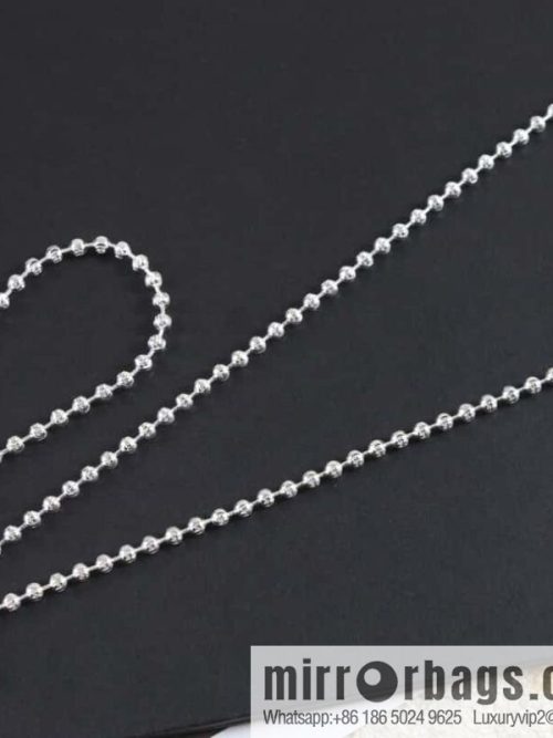 New Gucci gucci silver bead chain necklace bracelet