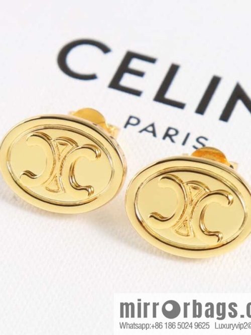 New ☑️ Celine Oval Arc de Triomphe earrings