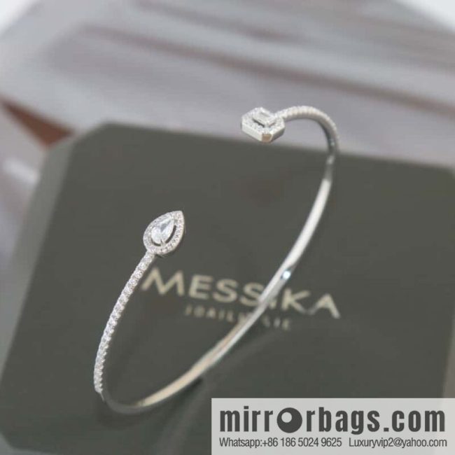 Messika My Twin Toi & Moi Skinny Open Bracelet Bracelet - Image 2