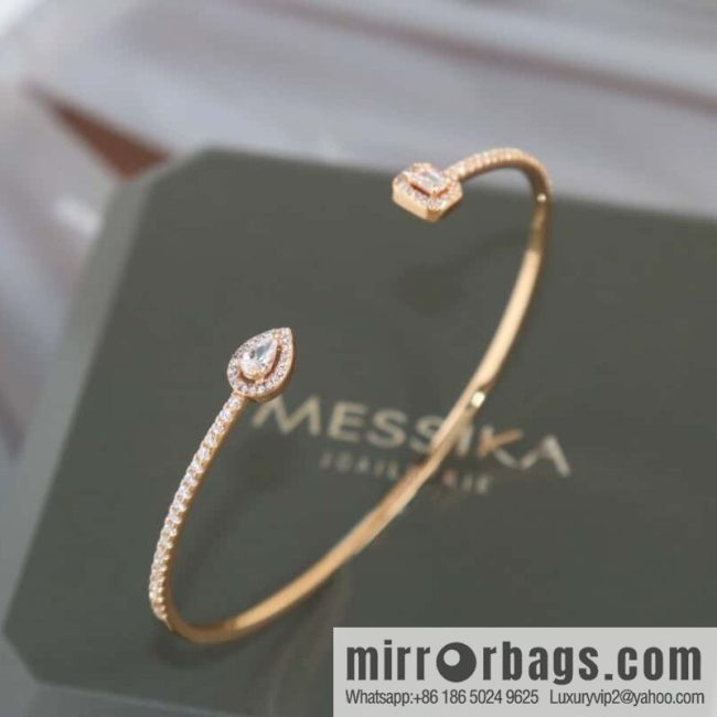 Messika My Twin Toi & Moi Skinny Open Bracelet Bracelet - Image 3