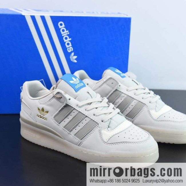 Adi 84 gray blue label adidas Forum 84 Low adidas classic Vintage sneakers, item number: HQ1506