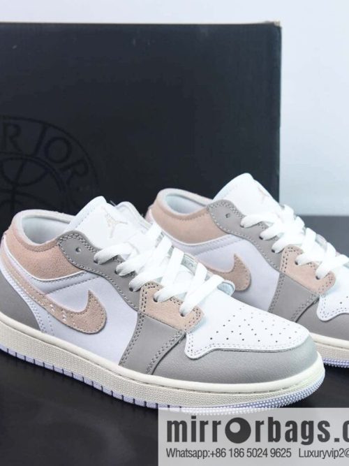 NK Air Jordan 1 Low OG EX Deconstruction White Grey Yellow Low Top Sneakers Part Number: DN1635-002