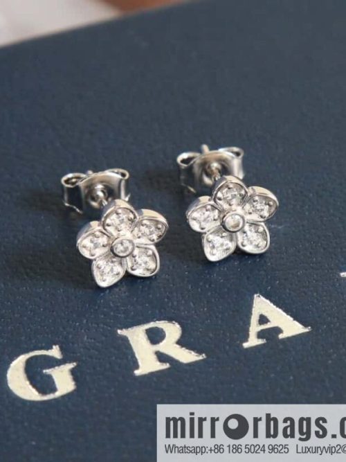 GRAFF Graff full diamond flower earrings