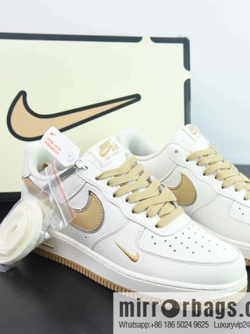Nike Air Force 1 Low \'07 \"Keep Fresh\" Khaki Silver Small Hook Low Help Air Force No. 1 Low Help Sneakers Item Number: BM1996-055