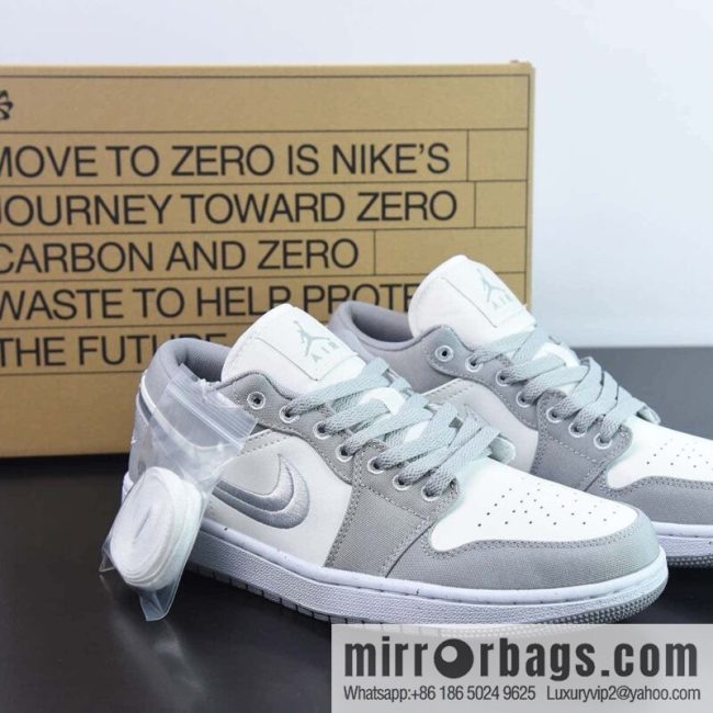 Air Jordan 1 AJ1 Low Jordan 1st generation, low-top basketball shoes/gray \"Dior color scheme\" embroidery logo item number: DV0426-012