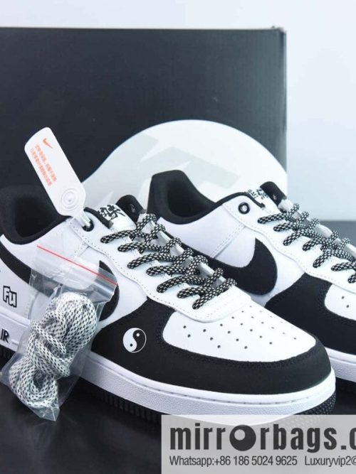 Nike Air Force 1 AF1 Air Force One/low-top, black and white, Tai Chi, item number: BS9055-701