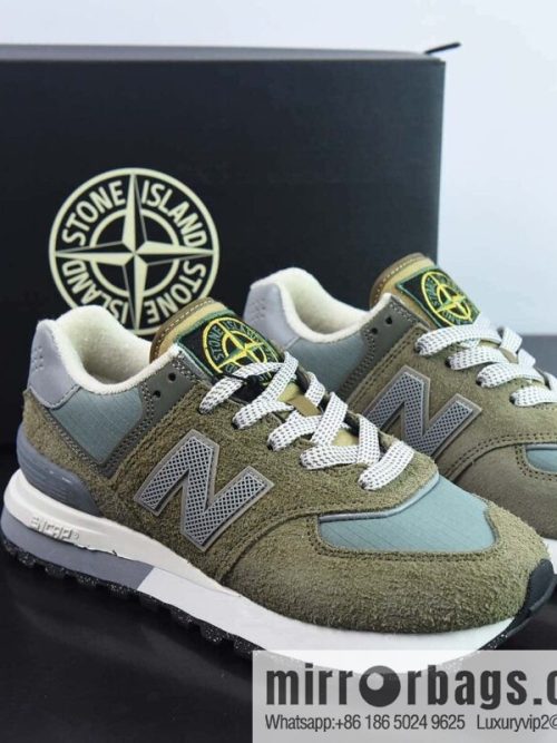 [NB New Balance] U574 upgraded series low-top Vintage leisure sports jogging shoes \"joint army green gray\" U574LGST