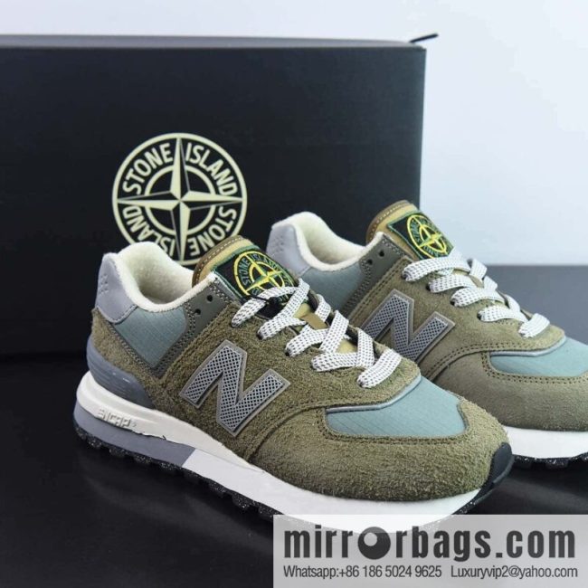 [NB New Balance] U574 upgraded series low-top Vintage leisure sports jogging shoes \"joint army green gray\" U574LGST