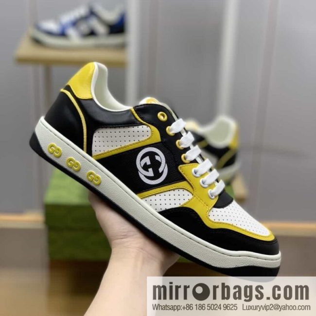 Gucci Gucci uses color matching leather and integrates iconic elements into men\'s casual shoes