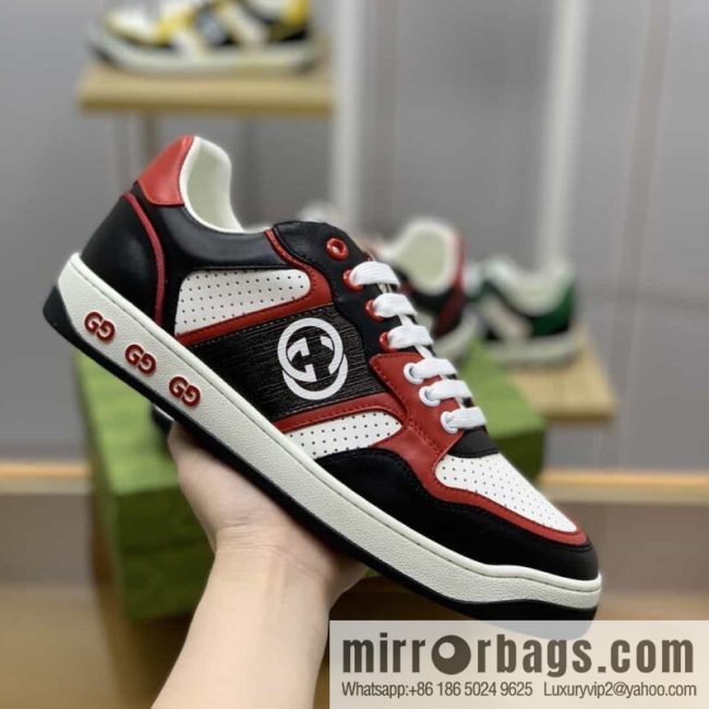 Gucci Gucci uses color matching leather and integrates iconic elements into men\'s casual shoes