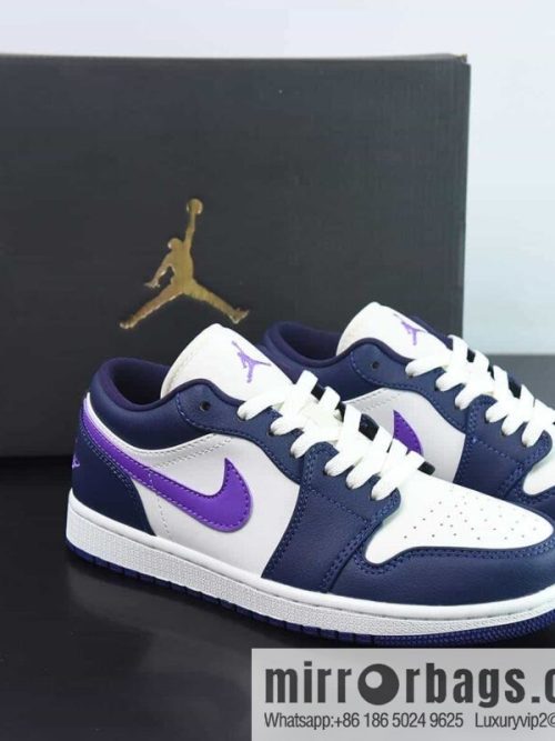 Air Jordan AJ1 Low Top, Sail White Purple, Item Number: DC0774-502