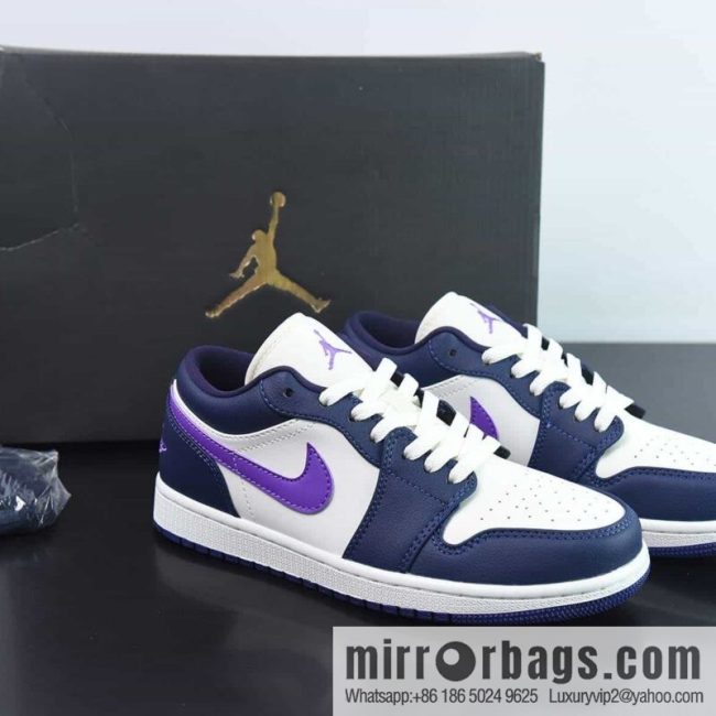 Air Jordan AJ1 Low Top, Sail White Purple, Item Number: DC0774-502