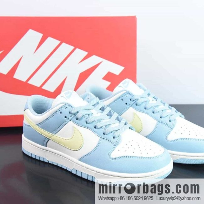 NK Wmns SB Dunk Low \"Ocean Bliss Citron Tint\" Dunk Series Low Top Casual Sports Skateboard Shoes \"Lemon Sea Salt Blue\" Item Number: DD1503-123